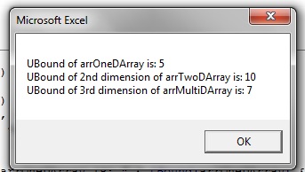 Array functions-UBound()