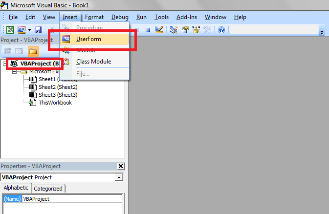 User Form - Create User Form
