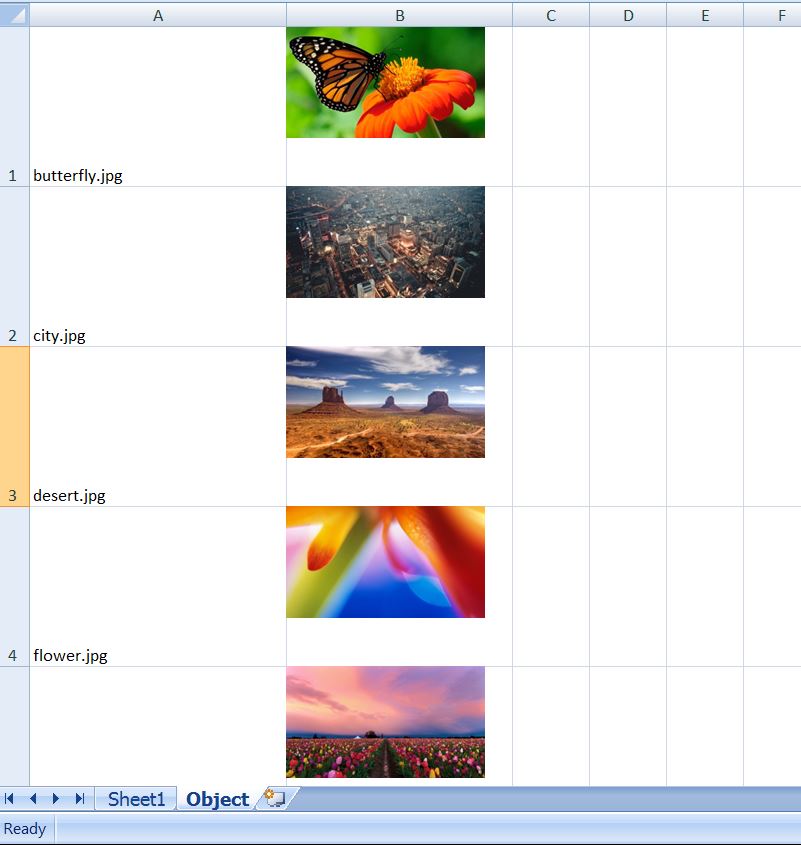 Insert Multiple Images from a Folder to Excel Cells