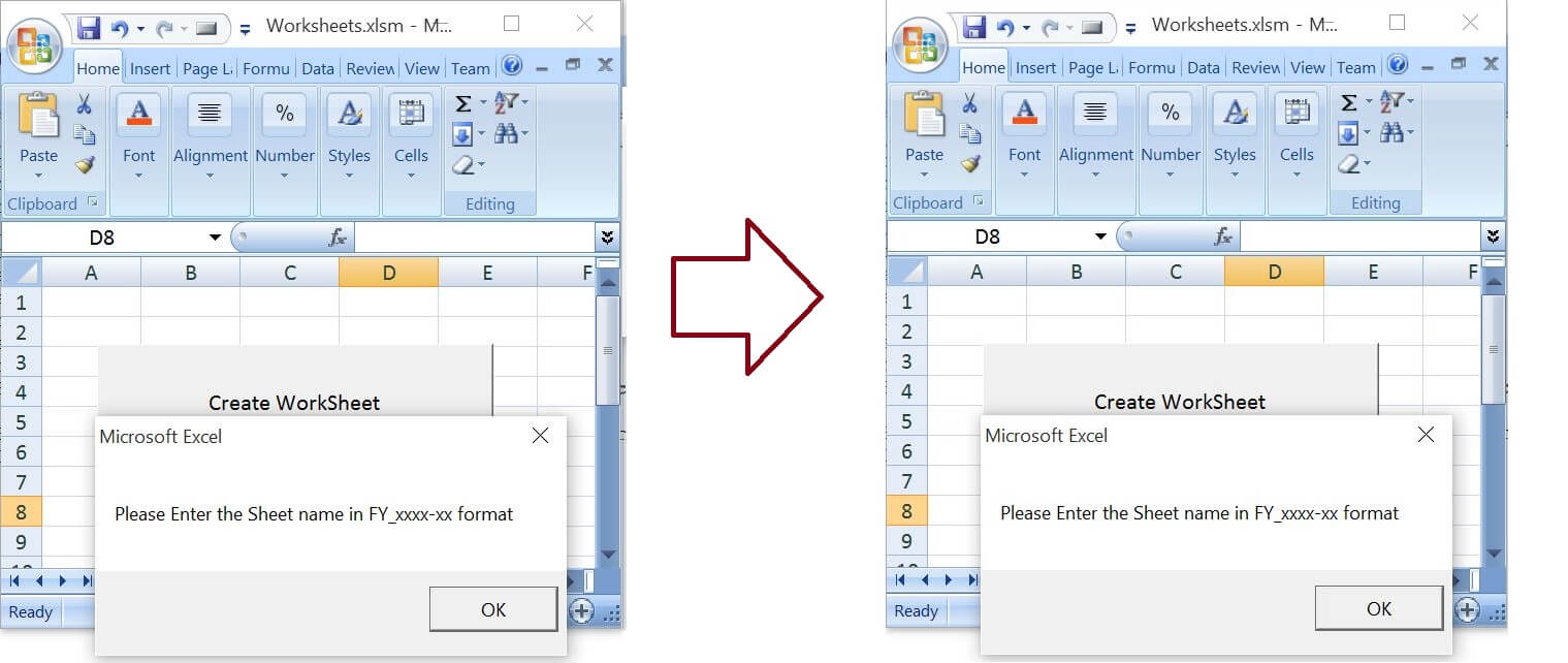Invalid sheet name